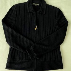 Like New, Black St.John Knit Sweater Jacket